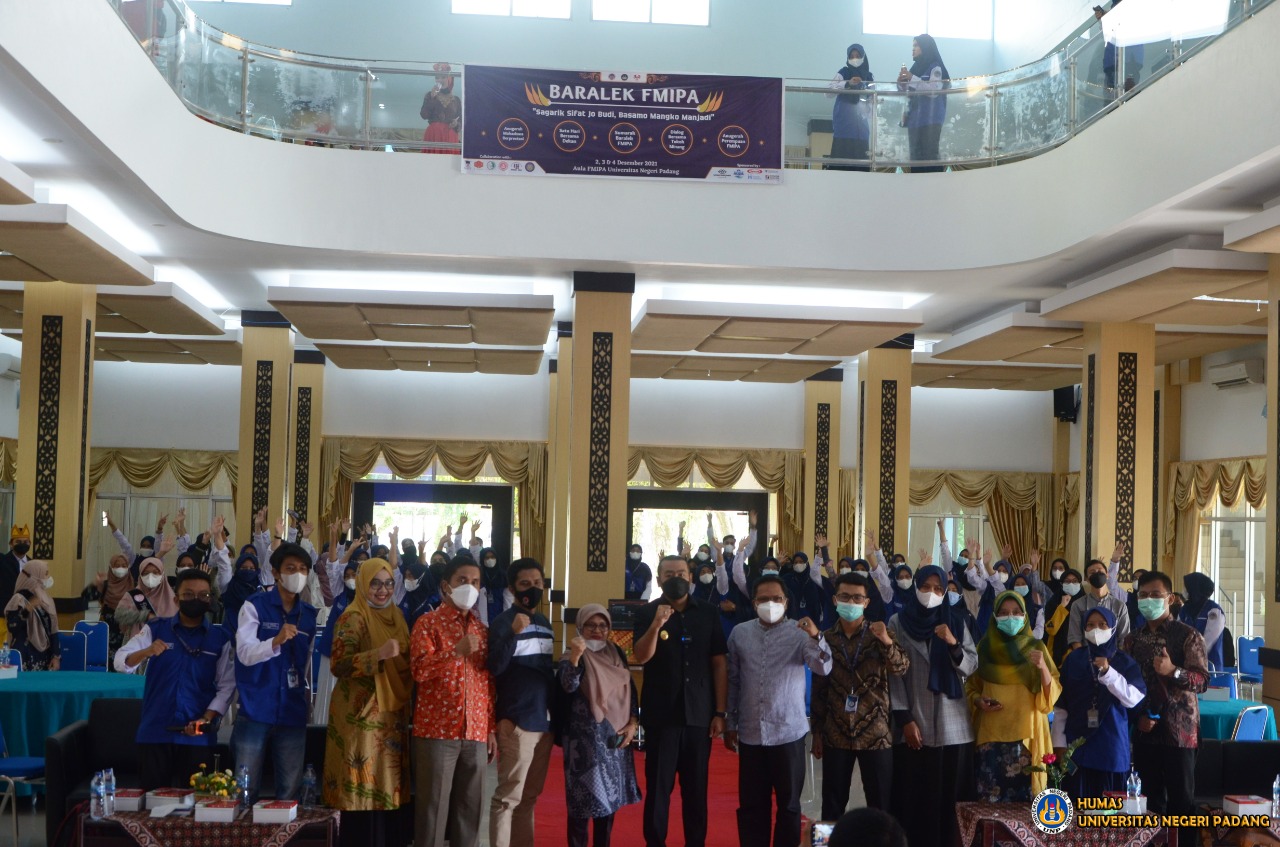 BEM KM FMIPA UNP mengundang Wakil Gubernur Sumatera Barat yakni Dr(C). Ir. Audy Joinaldy, S.Pt, M.Sc, MM, IPM, ASEAN.Eng dalam acara bertajuk Baralek FMIPA
